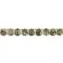 Labradorite goutte plate facetté 8x10mm x 35cm (38pcs)