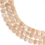 Pierre de lune orange goutte plate facetté 8x10mm x 35cm (38pcs)