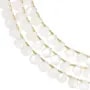 Cristal de rocha gota plana facetada 8x10mm x 35cm (38pcs)