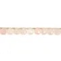 Quartz rose goutte plate facetté 8x10mm x 35cm (38pcs)