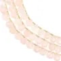 Rose quartz flat faceted drop 8x10mm x 35cm (38pcs)
