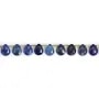Lapis Lazuli flat faceted drop 8x10mm x 35cm (38pcs)
