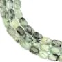 Prehnite rectangle arrondi facetté 9x13mm x 39cm