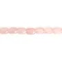 Quartz rose rectangle arrondi facetté 9x13mm x 39cm