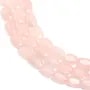 Rose quartz faceted rounded rectangle 9x13mm x 39cm