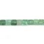 Quartz Aventurine (Green Strawberry) faceted square 8mm x 38cm