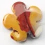 Egg Topaz  in Flower 20mm x 2pcs