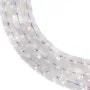 Quartz rose bleue carré facetté 8mm x 38cm