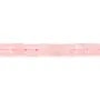 Facettierter quadratischer Rosenquarz 8 mm x 38 cm