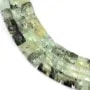 Facettierter Prehnit-Rechteck 8x10mm x 38cm