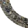 Square faceted labradorite 8mm x 38cm