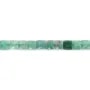 Fluorita verde cuadrada facetada 8mm x 38cm