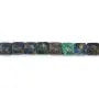 Azurite Malachite faceted square 8mm x 38cm