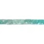 Peruvian Amazonite faceted rectangle 8x10mm x 38cm