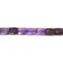 Ametista rettangolare sfaccettata 8x10mm x 38cm