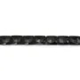 Obsidienne rectangle facetté 8x10mm x 38cm
