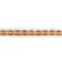 Perlas de cultivo de agua dulce, salmón, oliva, 6-7mm x 36cm