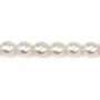 Perles de culture AKOYA japonais, semi-ronde/goutte, 8-8.5mm x 40cm AA+