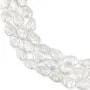 Perle coltivate d'acqua dolce, bianche, barocche/goccia piatta, 13x18mm x 40cm