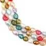 Freshwater cultured pearls, multicolor fancy, baroque, 8-9mm x 38cm