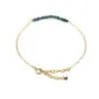 Raw Blue Diamond Bracelet - Gold Filled x 1pc