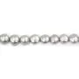 Perle coltivate d'acqua dolce, grigie, barocche, 9-10mm x 35cm