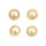 Perle des mers du Sud, champagne, ronde, 9-10mm x 1pc