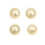 Perle des mers du Sud, champagne, ronde, 9-10mm - AAA x 1pc