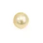 Perle des mers du Sud, champagne, ronde, 9-10mm - AAA x 1pc