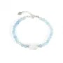 Bracelet Aigue Marine & Cristal de Roche - Argent 925 x 1pc