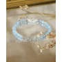 Bracciale Acquamarina & Cristallo di Rocca - Argento 925 x 1pz