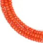 Bambou de mer, teinte orange, rondelle, 3x5mm x 40cm