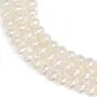 Freshwater cultured pearls, white, oval, 6-7mm x 40cm