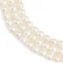 Freshwater cultured pearls, white, oval/irregular, 6.5-7mm x 35cm