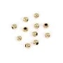 Perla sfera 3x1.5mm (foro grande) - Gold Filled x 6pcs