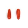 Natural Red Coral drop 5x14mm x 1pc