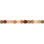 Multicolored round rutile quartz 4.5mm x 38cm