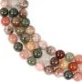 Quarzo rutilato multicolore rotondo 8mm x 39cm