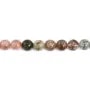 Multicolor rutile quartz round 8mm x 39cm