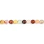 Quartz rutile multicolore rond 6.5mm x 39cm