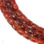 Agate rouge rectangle 8x10mm x 40cm