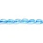 Topaze chauffé ovale facetté 4x6mm x 37cm