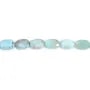 Larimar oval facetado 4x6mm x 38cm