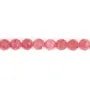 Rhodochrosite from Brazil round faceted 4mm x 39cm