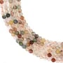 Quarzo rutilato multicolore rotondo 3.5mm x 39cm