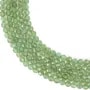 Grüner facettierter Apatit rund 3mm x 39cm