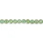 Apatita verde redonda facetada de 3mm x 39cm