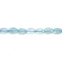 Oval faceted Aquamarine 4x6mm x 38cm