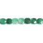 Jade Africain carré facetté 6mm x 38cm