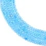 Topazio riscaldato rondella sfaccettata 2x3mm x 39cm